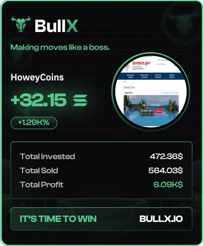 HOWEYCOINS member trade result